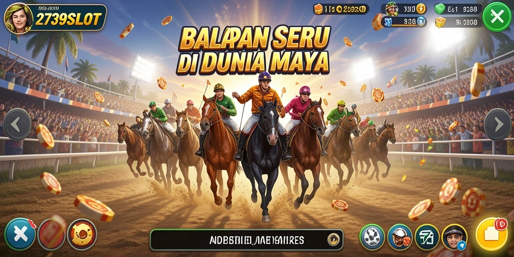 Tampilan menegangkan dari permainan Racing 2739SLOT.