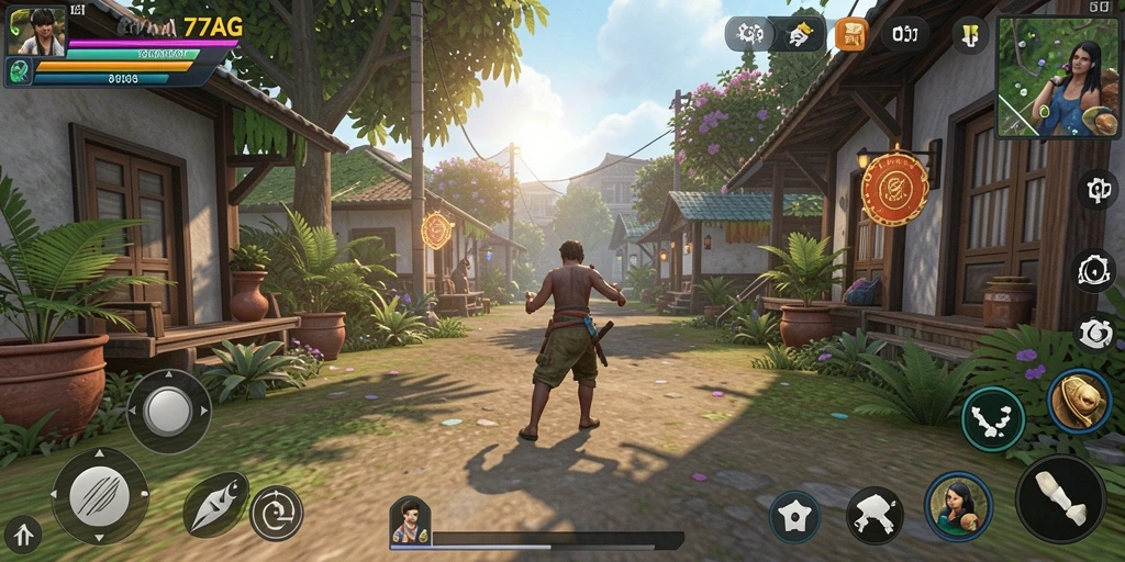 Tampilan gameplay <strong>77AG</strong> yang menawan dan realistis.
