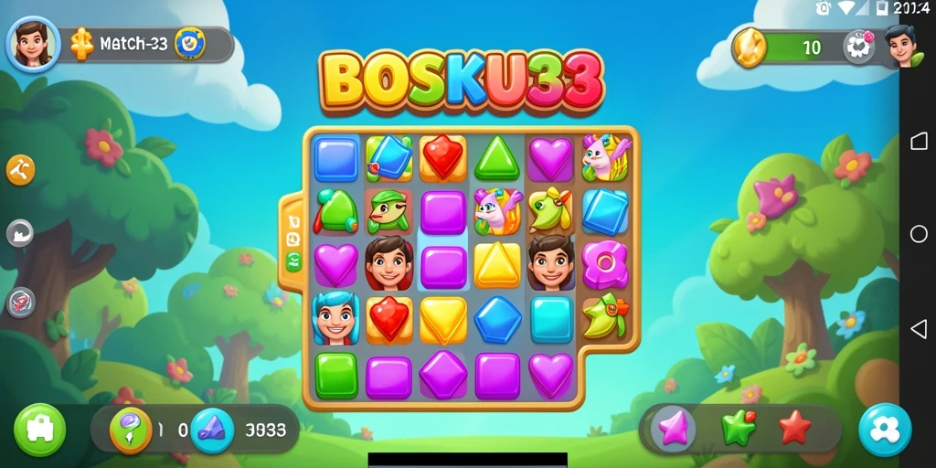 Gameplay seru BOSKU33, penuhi papan dengan kombinasi warna.