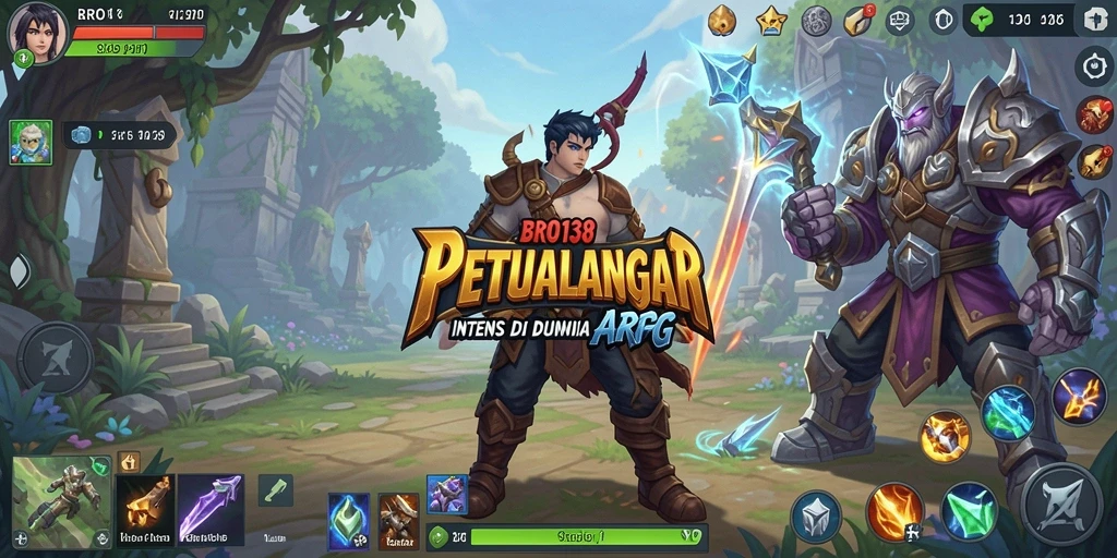 Screenshot BRO138 menunjukkan aksi pertarungan seru dalam gameplay ARPG.