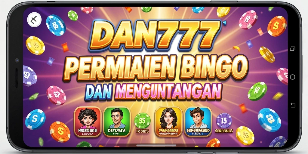 Tampilan gameplay seru DAN777 dengan aksi Bingo yang menarik.