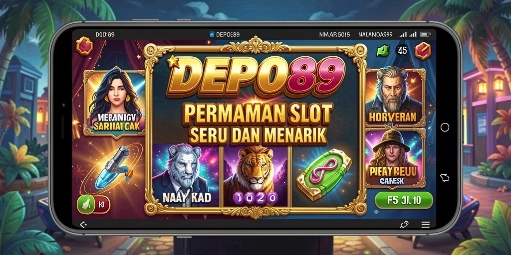 Tampilan menarik dari gameplay DEPO89 yang penuh warna.
