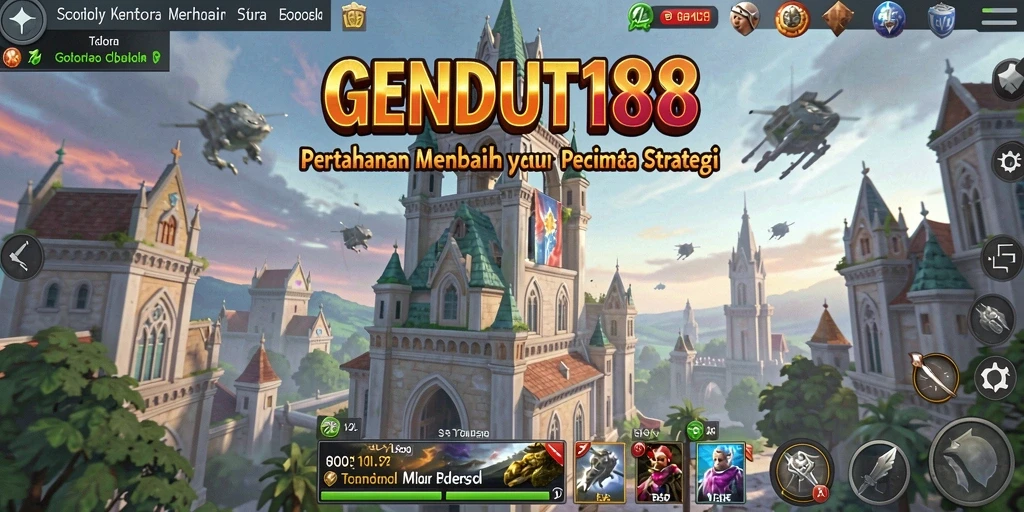 Tangkapan layar GENDUT188 menampilkan pertempuran menara yang mendebarkan.