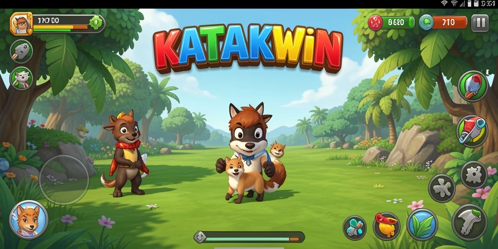 Gameplay seru KATAKWIN dengan tantangan menarik dan menyenangkan.