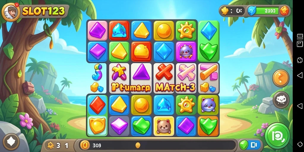 Gameplay seru dalam SLOT123 dengan grafis menarik.