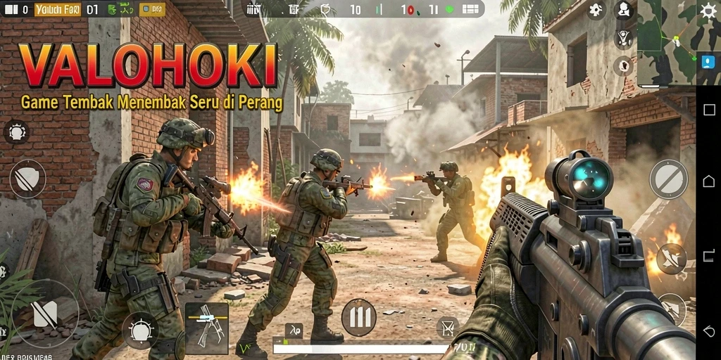 Screenshot gameplay seru dari game TPS VALOHOKI.